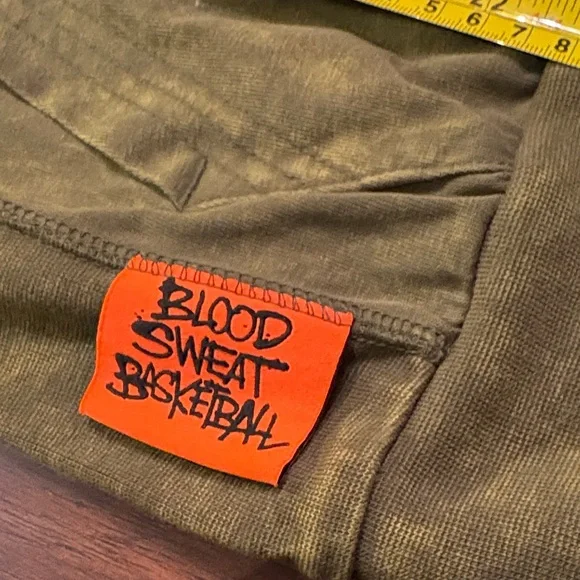 Men Nike Force Olive tiedye classic pull tie long sleeve basketball theme Hoodie - Picture 4 of 10